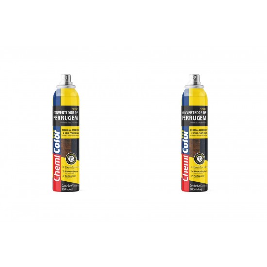 Kit C/2 - Removedor De Ferrugem Chemicolor Spray Anticorr... Kit C/2 - Removedor De Ferrugem Chemicolor Spray Anticorr...