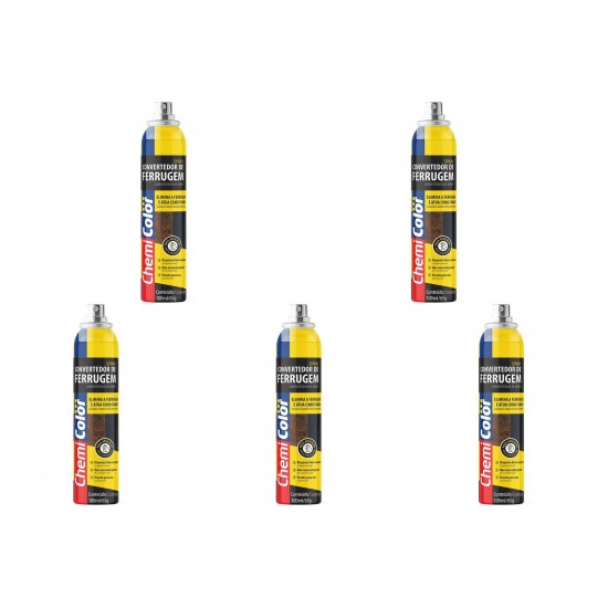 Kit C/5 - Removedor De Ferrugem Chemicolor Spray Anticorr... Kit C/5 - Removedor De Ferrugem Chemicolor Spray Anticorr...
