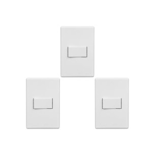 Kit C/3 - Conjunto Steck Linha Stella Com Placa 1 Simples...