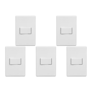 Kit C/5 - Conjunto Steck Linha Stella Com Placa 1 Simples...