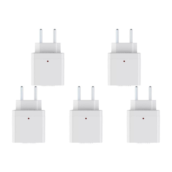 Kit C/5 - Plug Protetor De Tensao Qualitronix 2 Polos 10A...