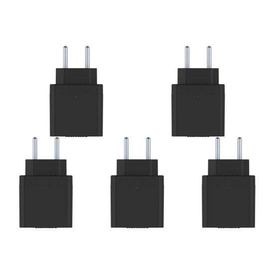 Kit C/5 - Plug Protetor De Tensao Qualitronix 2 Polos 10A...