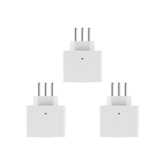 Kit C/3 - Plug Protetor De Tensao Qualitronix 2 Polos + T...