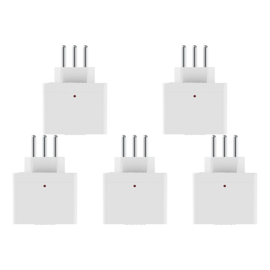 Kit C/5 - Plug Protetor De Tensao Qualitronix 2 Polos + T...