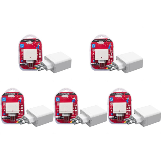 Kit C/5 - Plug Protetor De Tensao Mais - Geladeira/Freeze...