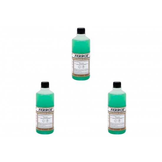 Kit C/3 - Removedor Ferrugem Ferrox 500 Ml