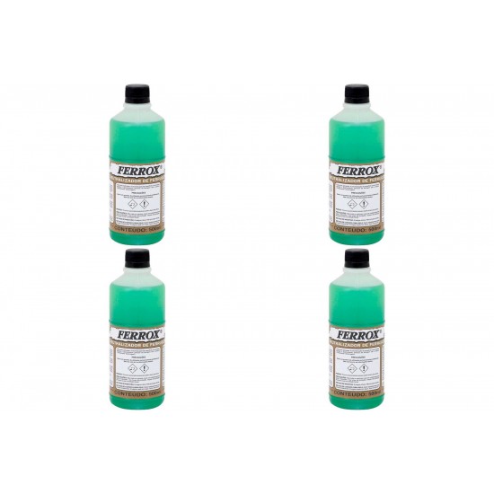 Kit C/4 - Removedor Ferrugem Ferrox 500 Ml