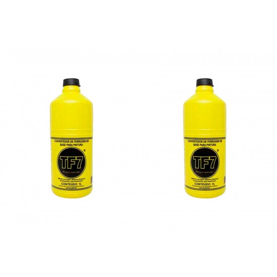 Kit C/2 - Removedor Neutralizador Convertedor. De Ferrugem Tf7 1 Lts Kit C/2 - Removedor Neutralizador Convertedor. De Ferrugem Tf7 1 Lts