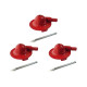 Kit C/3 - Irrigador Chuvisco Fico Zamac Vermelho
