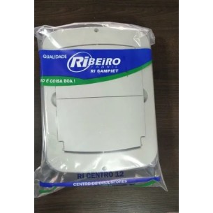 Centrinho Ribeiro Fabril Pvc Para 6 Disjuntores Nema/ 8 Din Cinza